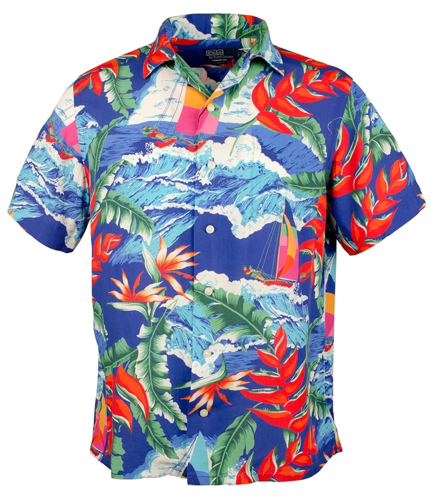 ポロバイラルフローレン　クラシック フィット Hoffman アロハシャツ Amazon.com: POLO RALPH LAUREN Men's Classic Fit Hoffman